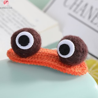 Kẹp Tóc Mái Đan Len Hình 2 Mắt 3D Cute