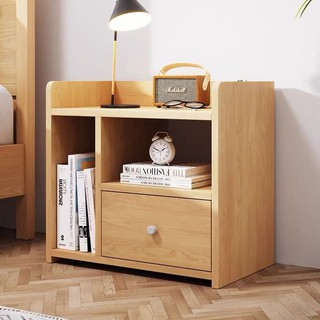 Kệ để đồ bằng gỗ nhiều ngăn có ngăn kéo. Tủ gỗ, Kệ sách,Hộc tủ đầu giường nhỏ gọn siêu tiên lợi.