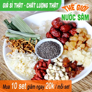 VIP Chè dưỡng nhan 12 vị  nấu được 15 chai - THẾ GIỚI NƯỚC SÂM