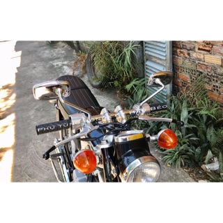 Một cặp Gương chiếu hậu vuông dành cho xe dame cub 67 cl cd