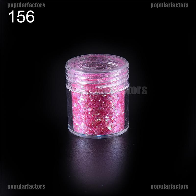 Lọ Bột Kim Tuyến 10ml Nhiều Màu Sắc Trang Trí Móng Tay Nghệ Thuật 3D