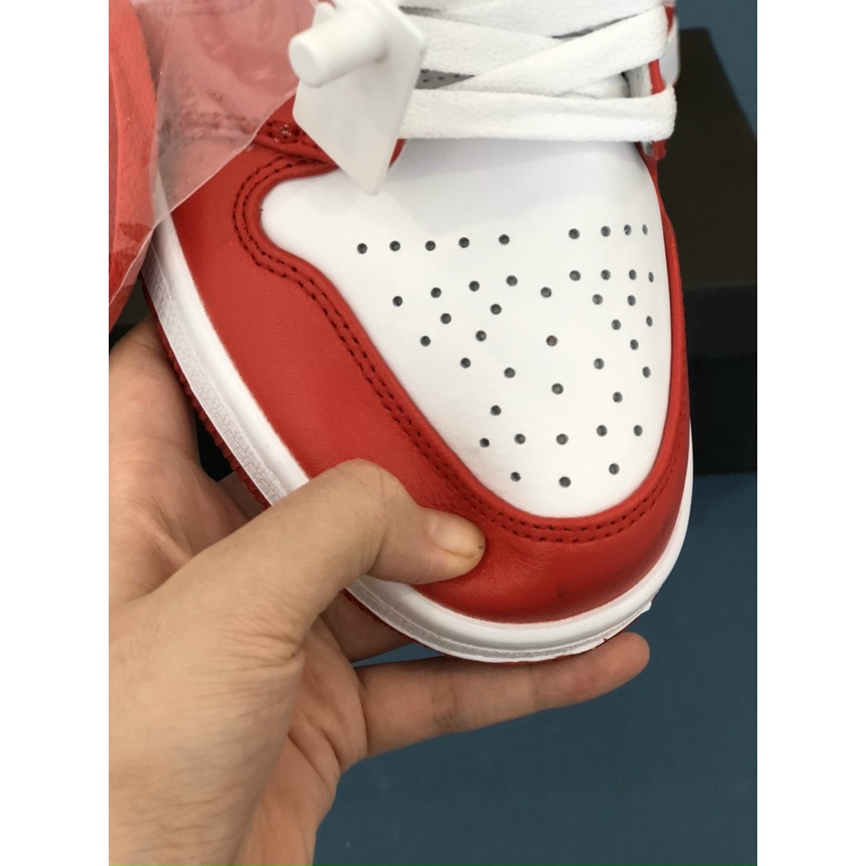Giày Sneaker JD 1 Low Gym Red đỏ trắng chất lượng nguyên bản