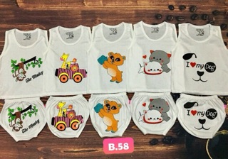5 bộ cotton chip hàng đẹp cho bé