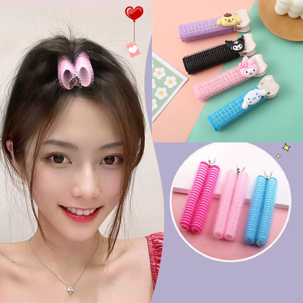 Set 2 Kẹp Tạo Kiểu Tóc Mái Bồng Bềnh Hoạt Hình Dễ Thương Dành Cho Nữ