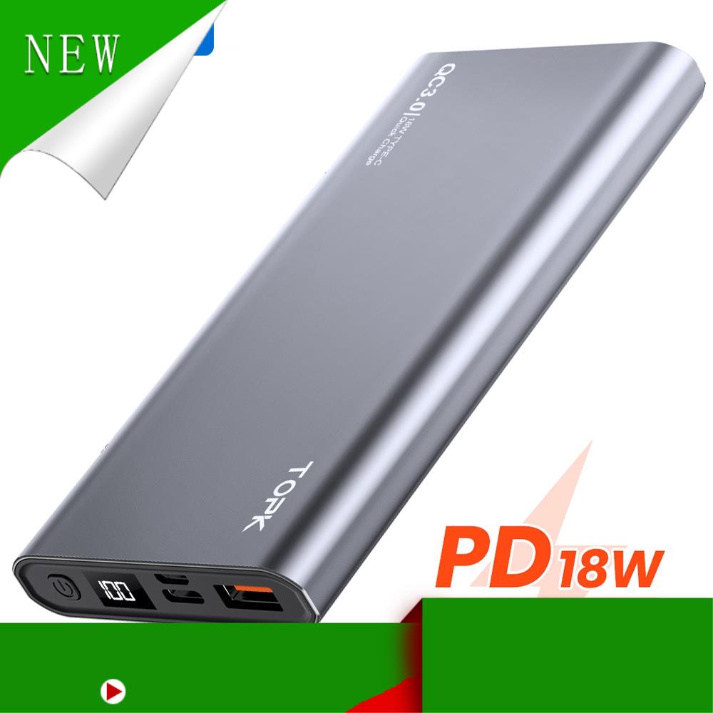 [Hàng Cao Cấp Sạc Dự Phòng 18W TOPK I1006P 10000mAh 2 Cổng Dung Lượng Có Màn Hình Điện Tử Cho iPhone Huawei Samsung X