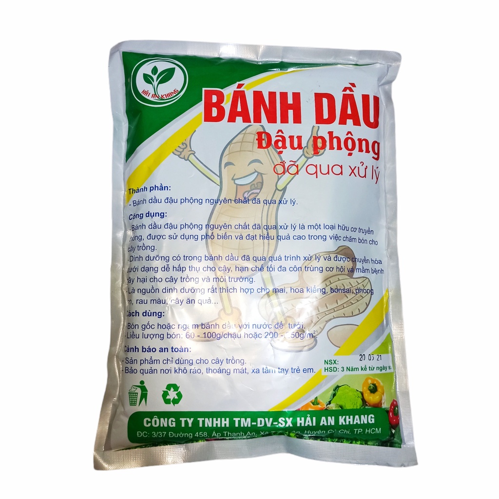 (SIÊU HOT) Bánh dầu đậu phộng đã qua xử lý 1kg