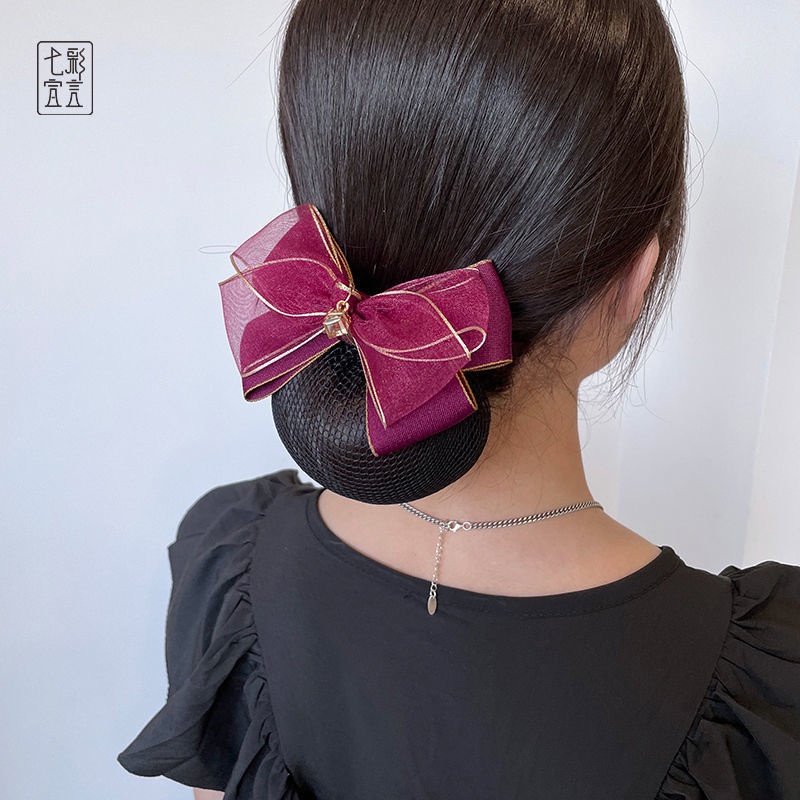 Kẹp Tóc Đính Hoa Vải Lưới Phong Cách Nhật Hàn Cho Nữ