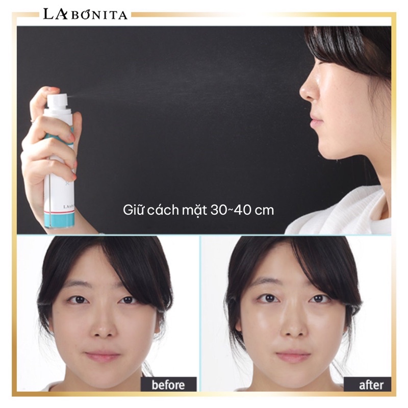 Xịt Khoáng giảm mụn  - LA BONITA Recover AC Skin Mist 100ml