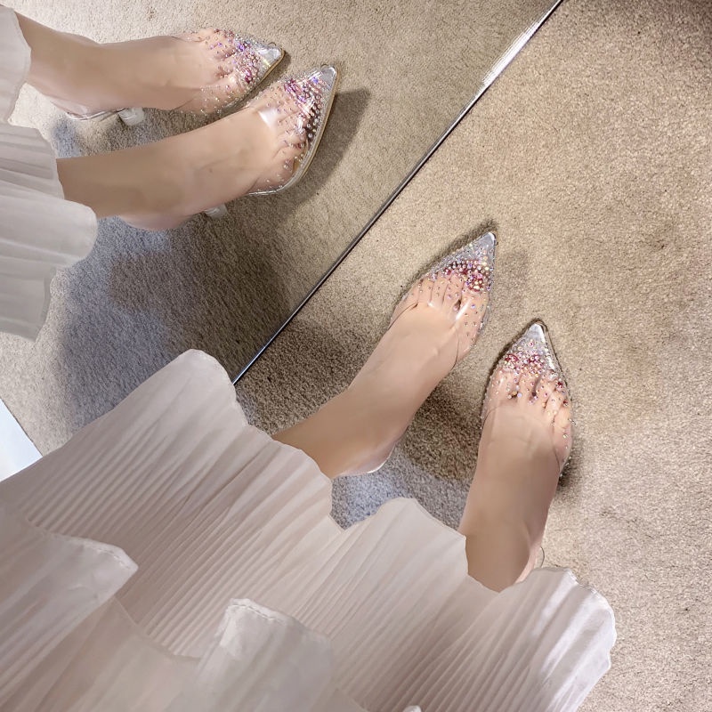 Giày Cao Gót Sandal Thiết Kế Mới Quyến Rũ Thời Trang Theo Phong Cách Pháp Dành Cho Nữ 2022