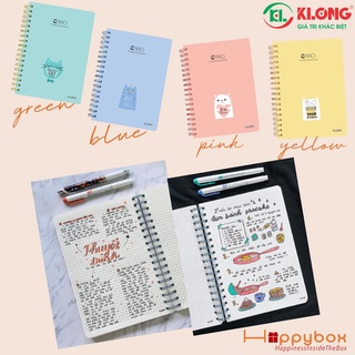 Sổ Klong lò xo kép Caro B5 - 200 trang ; MS: 297
