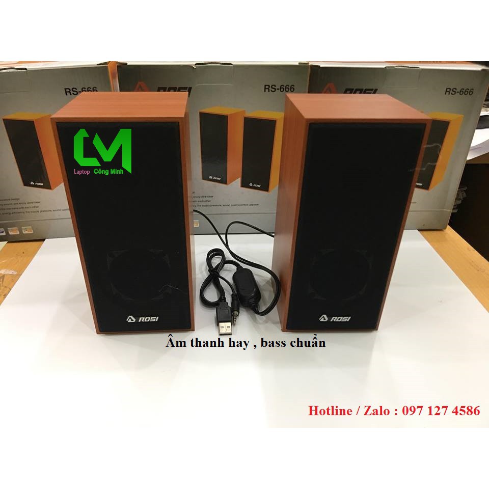 Loa vi tính 2.0 nghe nhạc cực hay thương hiệu ROSI RS - 666