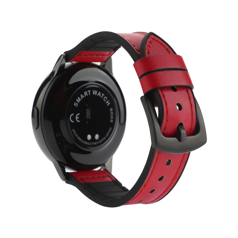 Dây Đeo Bằng Da Và Silicon 20Mm 22Mm Cho Đồng Hồ Thông Minh Samsung Galaxy Watch 3 41Mm 46Mm Huawei Watch Band GT2 Pro
