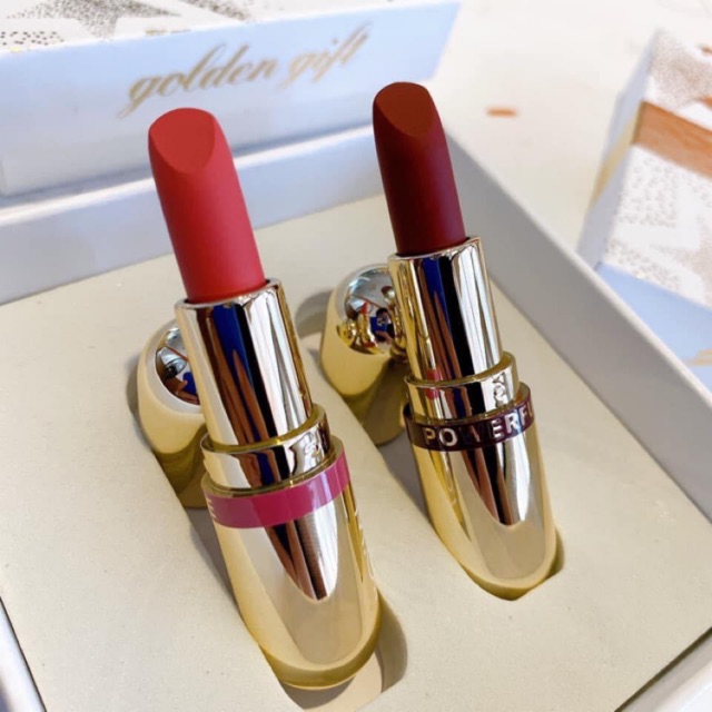 Son Thỏi Mini - Set 2 Thỏi Love M.O.I Hồ Ngọc Hà - Golden Gift