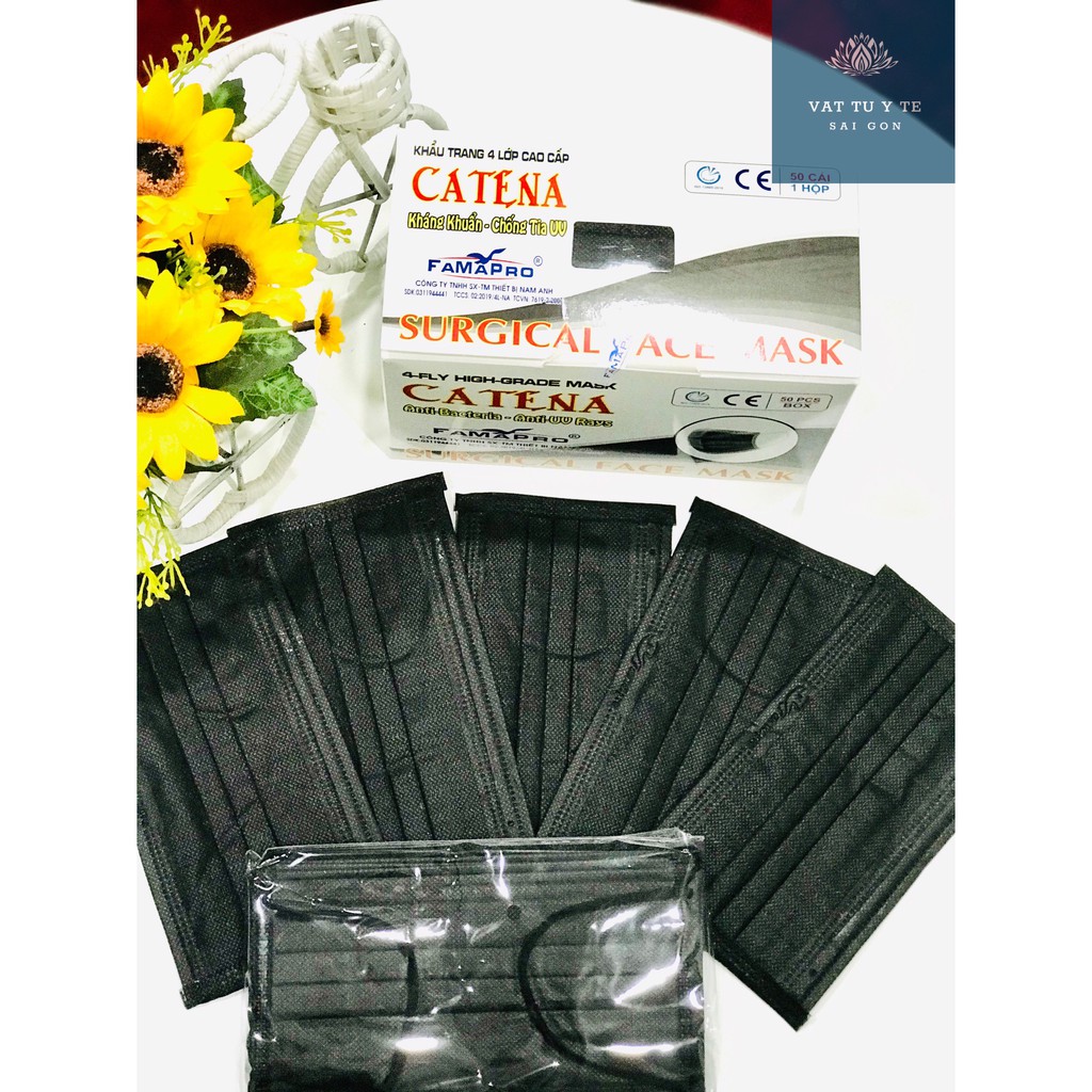 Khẩu Trang Y Tế 4 lớp CATENA Nam Anh (Hộp 50 cái)