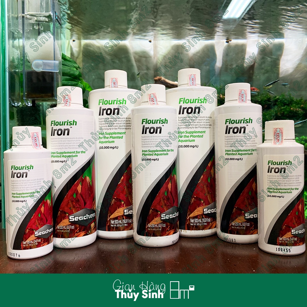 Phân Nước SEACHEM Flourish Iron - Bổ sung Vi Lượng Sắt  Cho Cây Thủy Sinh - 8m2