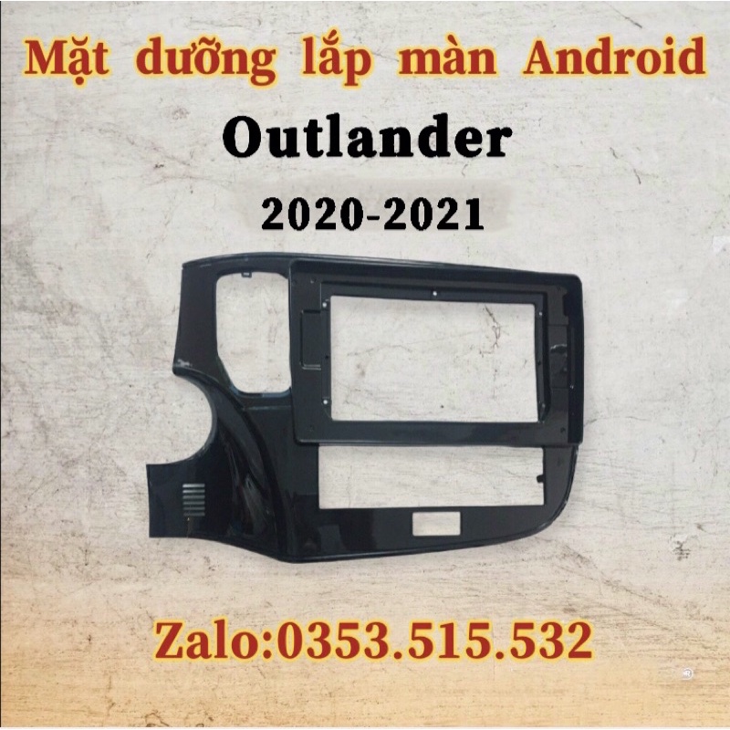 Mặt dưỡng Outlander 2020 - 2022, 10 inch kèm jack nguồn zin theo xe