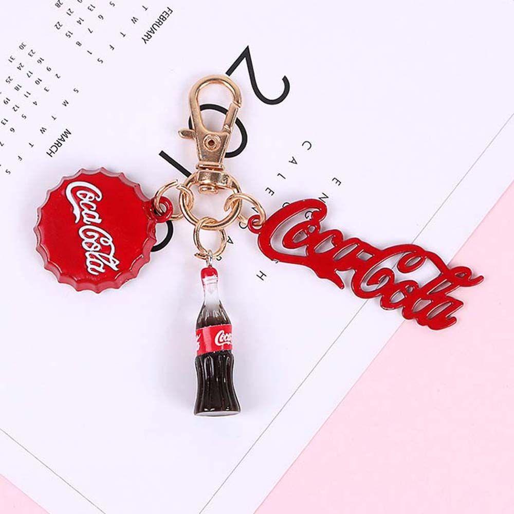 LILYES Móc Khóa Hình Chai Coca Cola Dễ Thương
