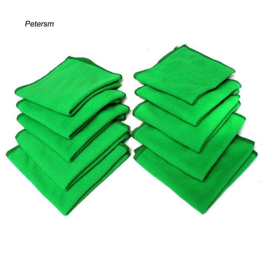 Set 10 khăn lau làm sạch xe hơi mềm mại có độ thấm hút tốt
