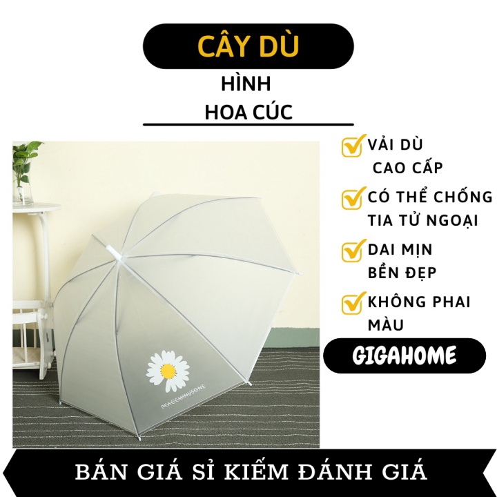 Dù Đi Mưa GIGAHOME Dù Trong Suốt Hình Hoa Cúc Che Mưa Nắng, Phụ Kiện Chụp Ảnh 529