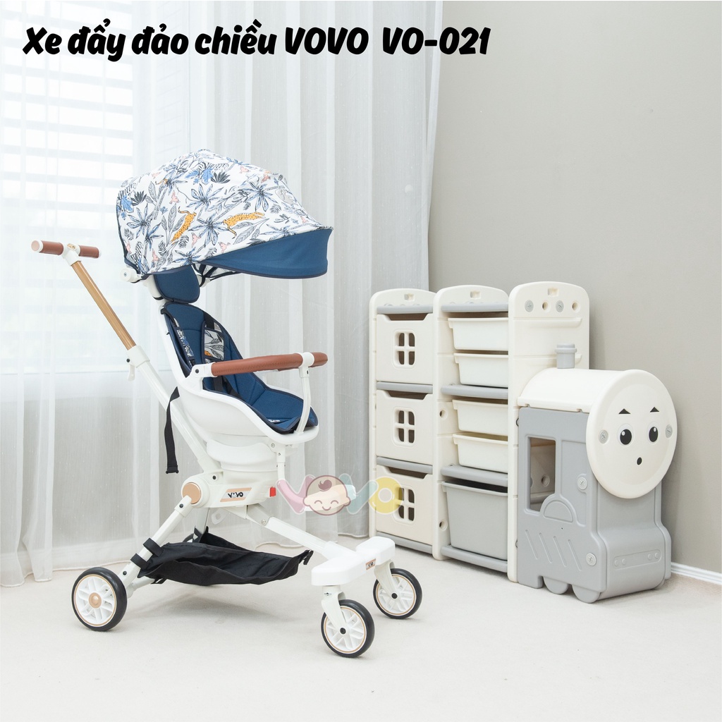 Xe Đẩy Gấp Gọn  Đảo Chiều Vovo VO-021, Hàng Cao Cấp Cho Bé Mẫu Mới 2023