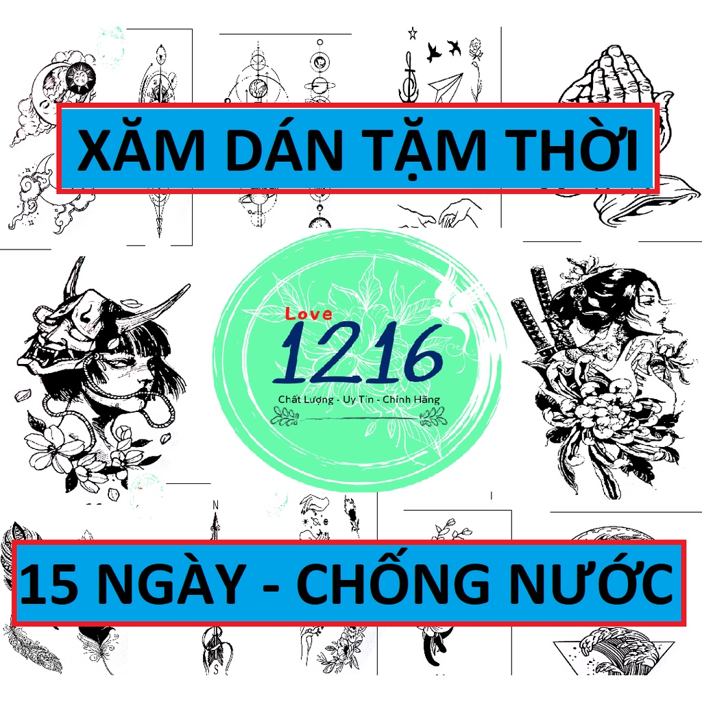 【Hình Xăm Ma Thuật 18*11cm】Hình Xăm Kéo Dài Đến 15 Ngày; Hình Xăm Dán Chống Nước, Hình xăm Tạm Thời, Hình Săm Giả