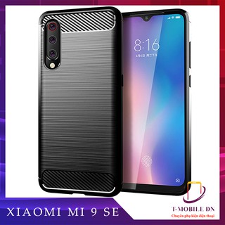 Ốp lưng Xiaomi Mi 9 SE, Ốp Carbon phay xước chống sốc chống vân tay cho Xiaomi Mi 9 SE