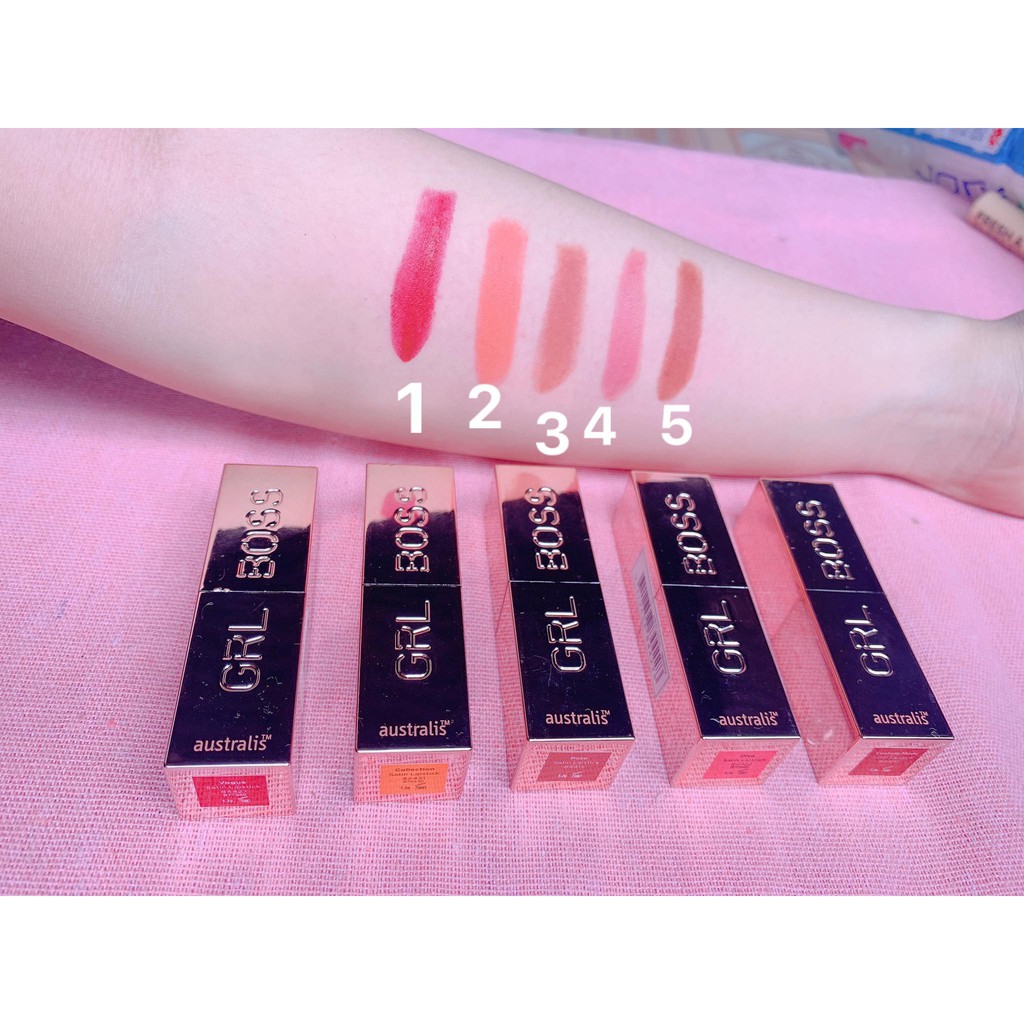 Son Lì Dạng Thỏi Dưỡng Môi - GRLBOSS Satin Lipstick  AUSTRALIS