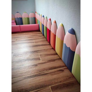 Tấm dán tường bọc nệm da nệm đầu giường và trang trí phòng ngủ 25x50x3cm