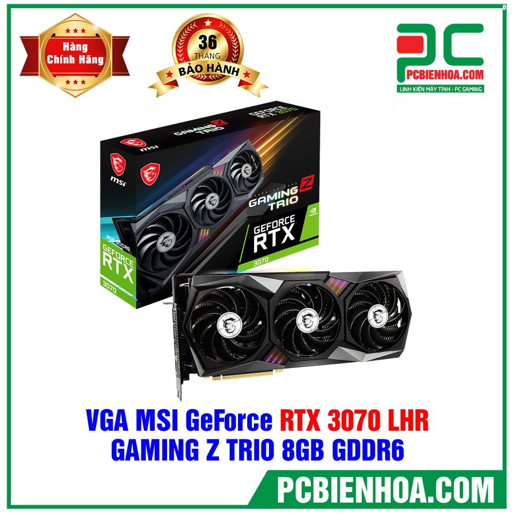 VGA MSI GeForce RTX 3070 GAMING Z TRIO 8GB GDDR6 ( LHR )