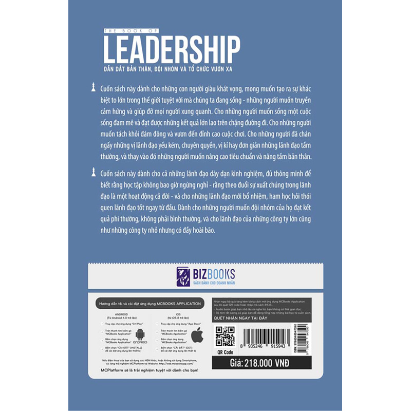 Sách - The Book Of Leadership - Dẫn Dắt Bản Thân, Đội Nhóm Và Tổ Chức Vươn Xa