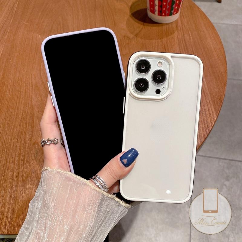 Ốp Điện Thoại Acrylic Cứng Trong Suốt Khung Vuông Sang Trọng Cho iPhone 11 13 12 Pro Max 11Pro Max 12Pro Max 13Pro Max