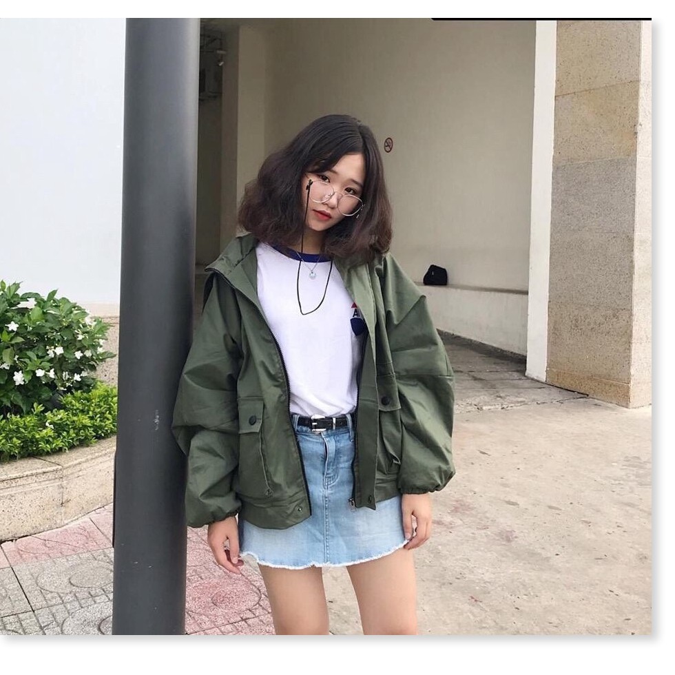 [ HÌNH THẬT!!! ] ÁO KHOÁC KAKI NỮ UNISEX TÚI HỘP CÁ TÍNH CỰC ĐẸP KIỂU DÁNG CÁNH DƠI FORM RỘNG (NHIỀU MÀU) | BigBuy360 - bigbuy360.vn