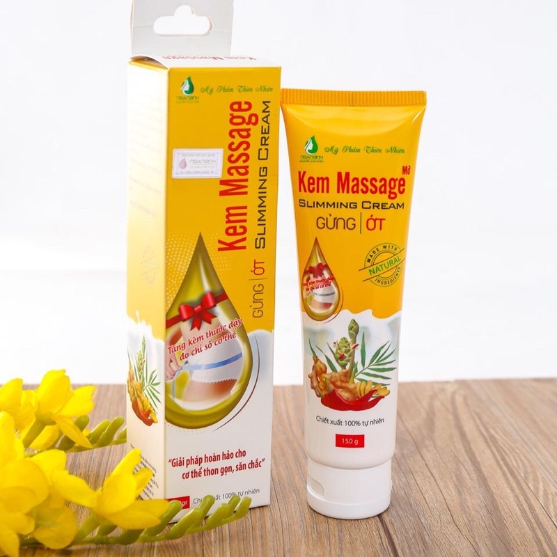 Kem Tan Mỡ Ngân Bình 150gr Chiết Xuất Gừng Ớt chính hãng giu giảm mỡ bụng , eo thon , giãm mỡ cơ thể