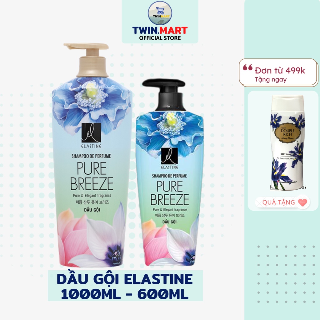 Dầu gội Elastine hương nước hoa 1000ml Hàn Quốc hương Pure Breeze