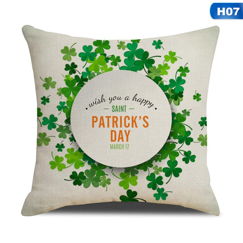 Vỏ gối in hình chữ St. Patrick's Day xinh xắn tiện dụng