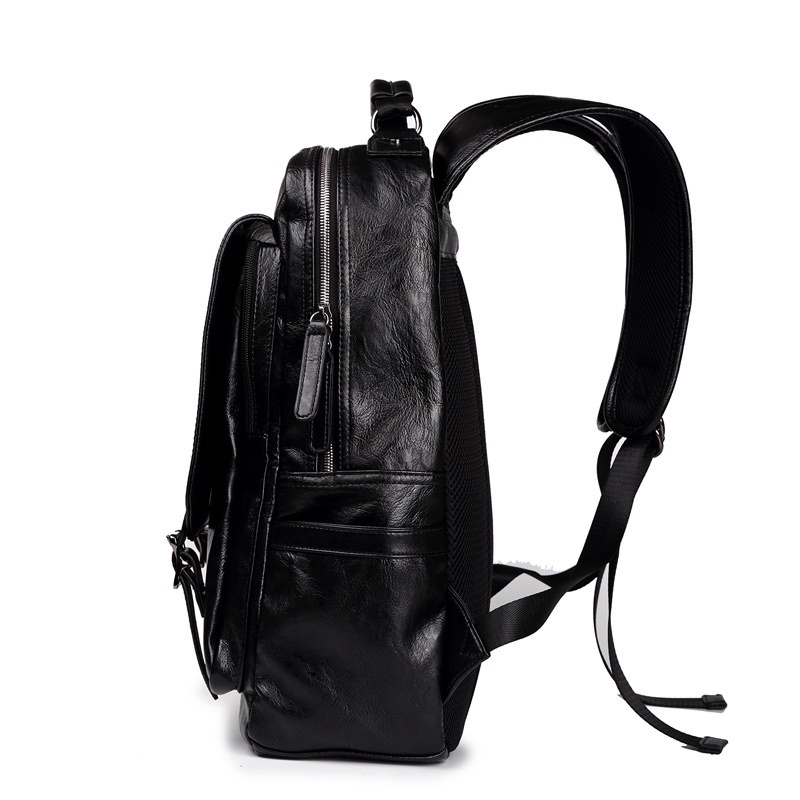 Balo Da Phong Cách Unisex Nhẹ Nhàng, Cá Tính, Chất Liệu Da Cao Cấp Holmes Size Lap 15,6 Inch
