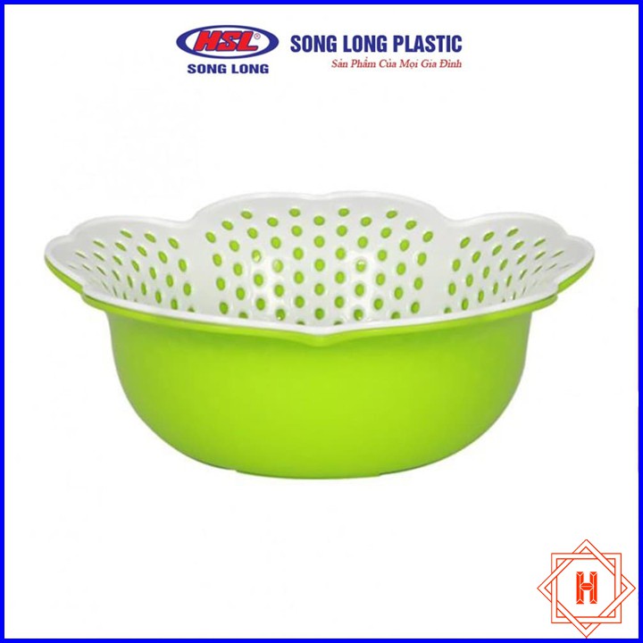 Song Long Plastic Rổ đôi bông mai tiện dụng { H }