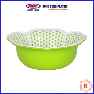Song Long Plastic Rổ đôi bông mai tiện dụng { H }