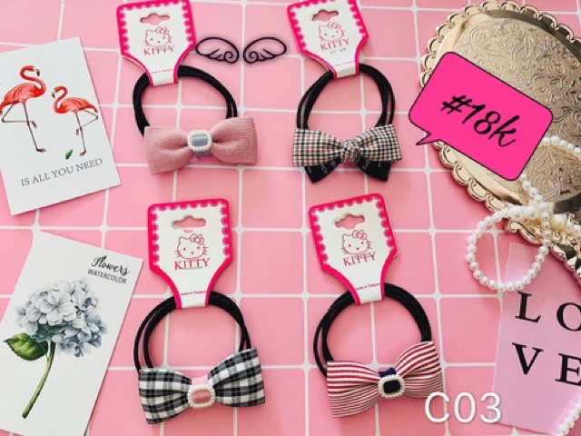 Cột tóc nơ nhỏ đủ hình