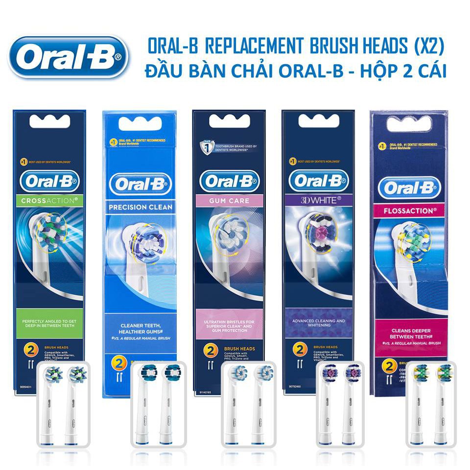 Lẻ 1 Đầu Thay Bàn Chải Điện Oral B (Úc) Người Lớn, Trẻ Em