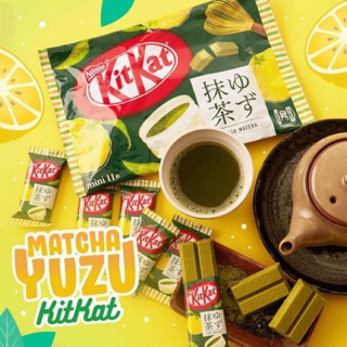 Kitkat trà xanh mix quýt - Nhật Bản