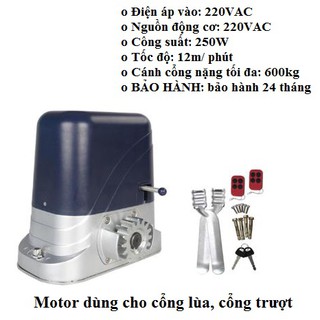 Mô tơ cửa lùa , cửa cổng tự động auto door Sliding Gate A2204 600kg + 4m ray