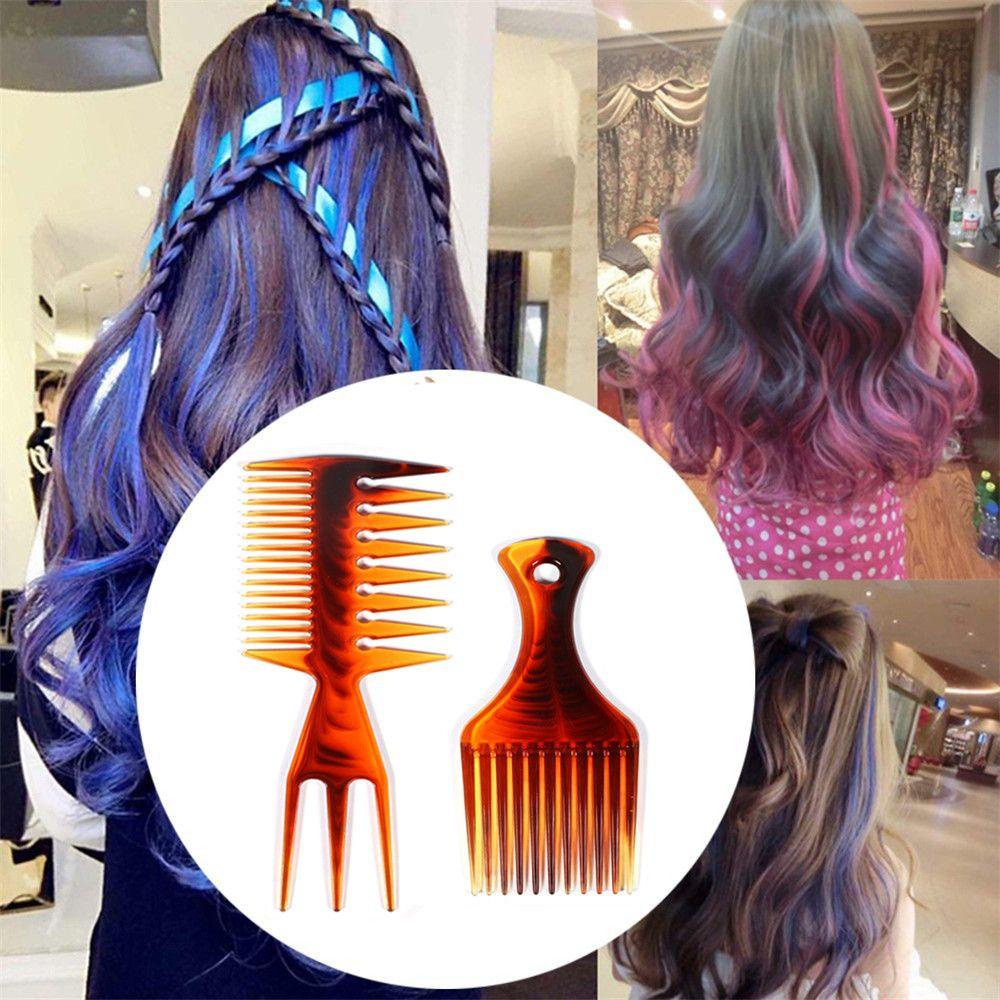 Lược Chải Tóc Tạo Kiểu Afro Hai Đầu Chuyên Dụng Cho Salon Làm Đẹp