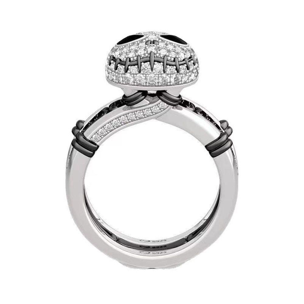 Nhẫn Thời Trang Phong Cách Punk Halloween Cá Tính Cho Cặp Đôi