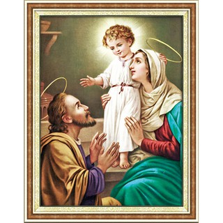 Tranh Đính Đá ABC 3D Gia Đình Thánh Gia DF2898 , LG1466 (KHÁCH TỰ ĐÍNH) KT:50X64CM