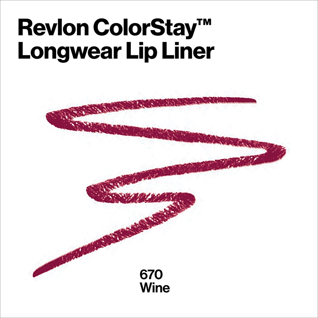 Chì Kẻ Viền Môi Lip Liner by Revlon, Colorstay Face Makeup with Built-in-Sharpener, Longwear Rich Lip Color