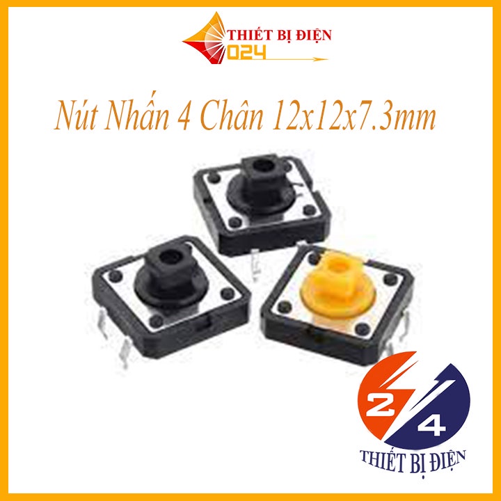 Nút Nhấn 4 Chân 12x12x7.3mm