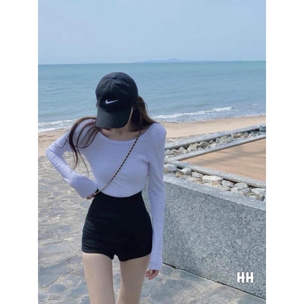 Short umi trơn đen siêu đẹp. Size S M