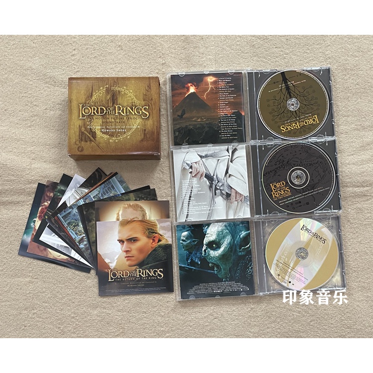 Đĩa cd album lord of the rings the rings the rings trilogy Chính Hãng album 3cd