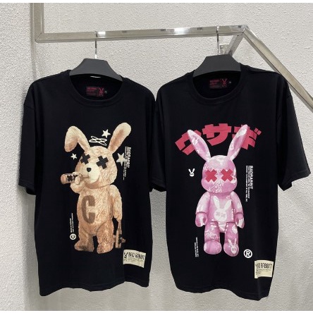 Áo Thun Tay Lỡ Unisex Bad Rabits SAY And DRUNK TEE màu ĐEN  /Nam nữ unisex/ Áo phông cổ tròn form rộng Jaystoree2